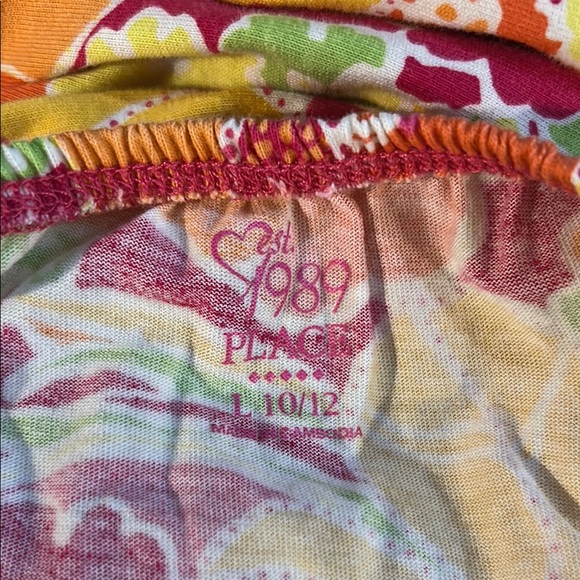 Floral Kids Dress - Pink, Orange, Yellow box 5 - Picture 4 of 5